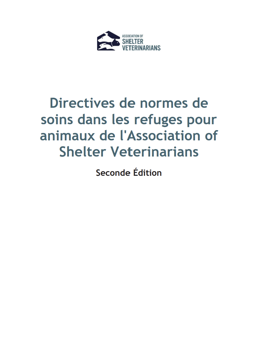 Guidelines for Standards of Care - French Translation