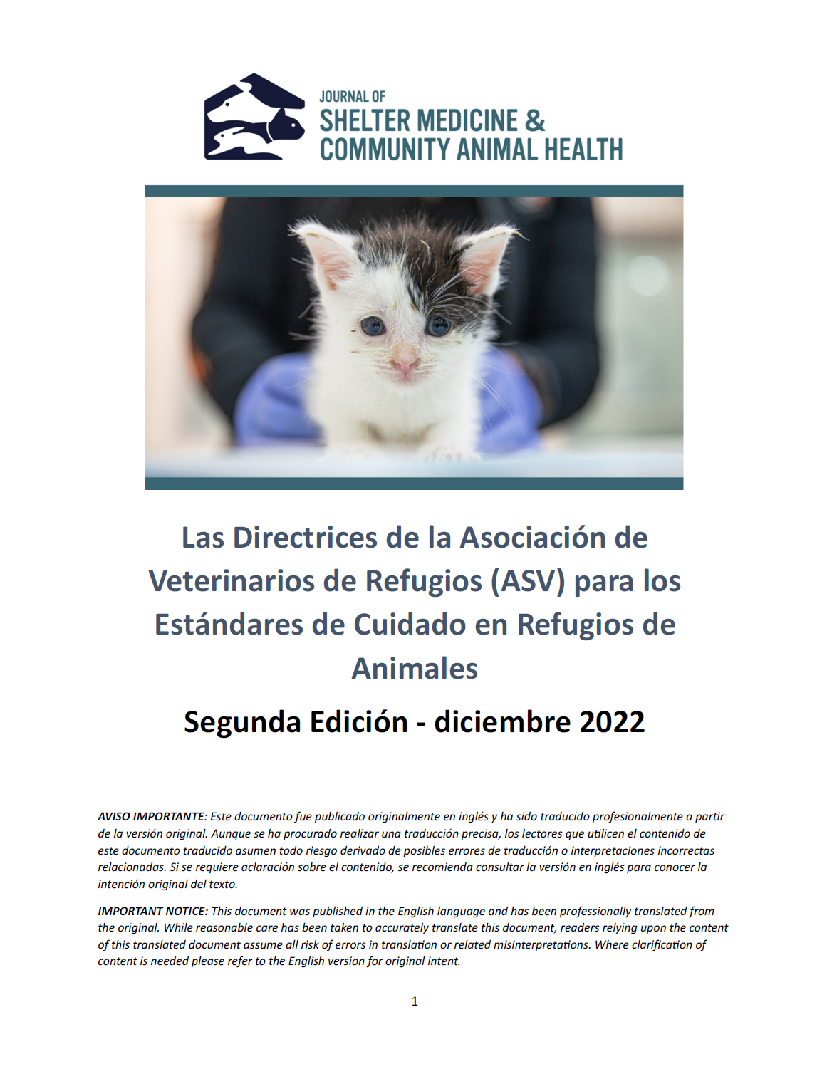 Guidelines for Standards of Care - Spanish Translation